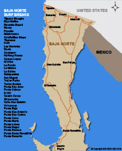 Todos Santos Driving Map